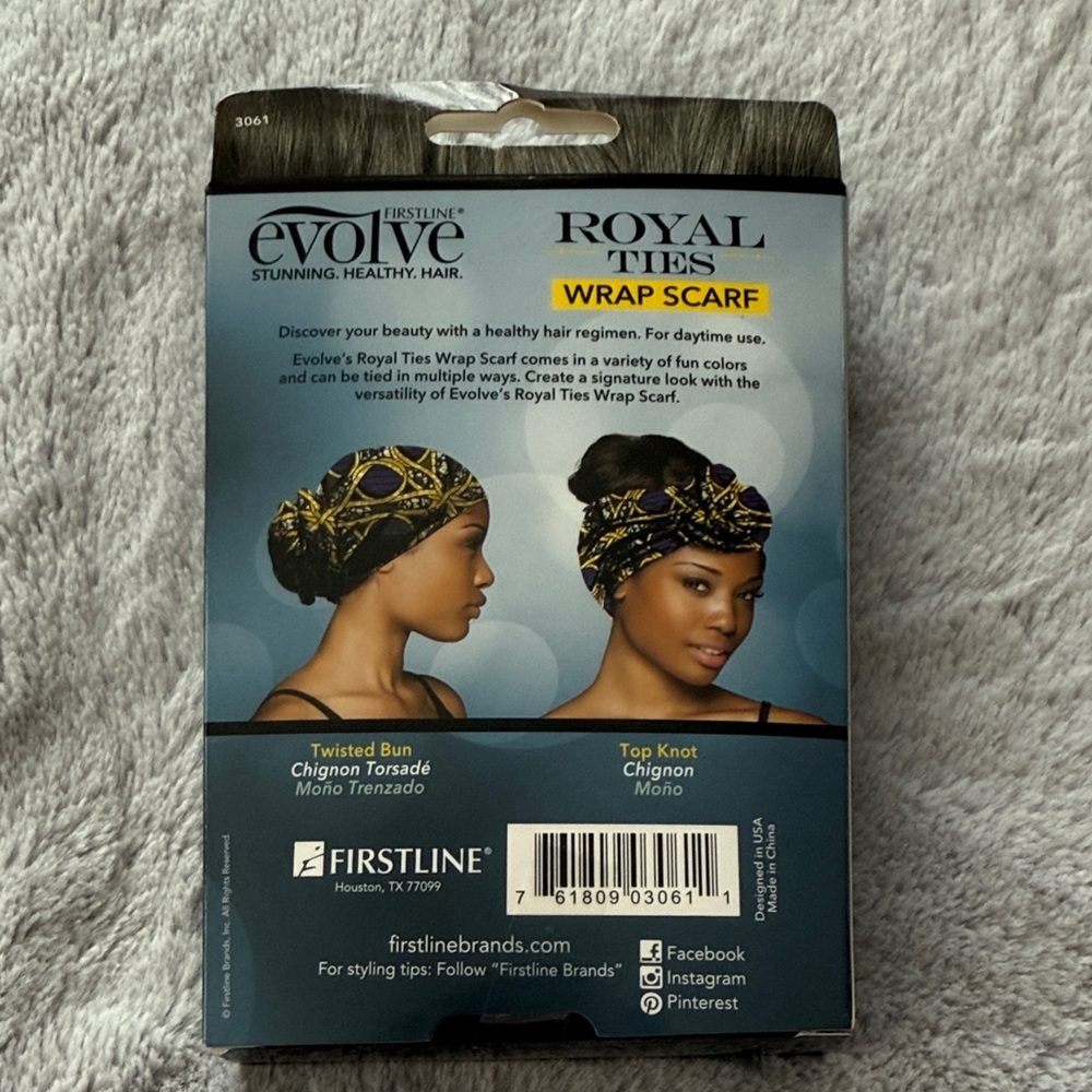 evolve Royal Ties Wrap Scarf - Black and Yellow - Picture 2 of 3